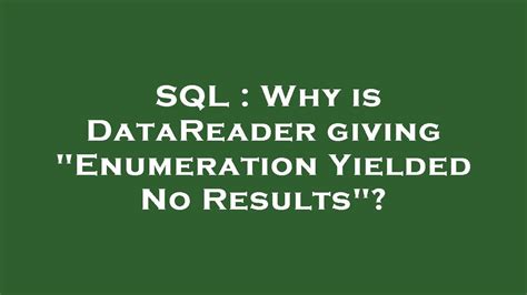 enumeration yielded no results